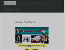 Tablet Screenshot of ontargetphototraining.com